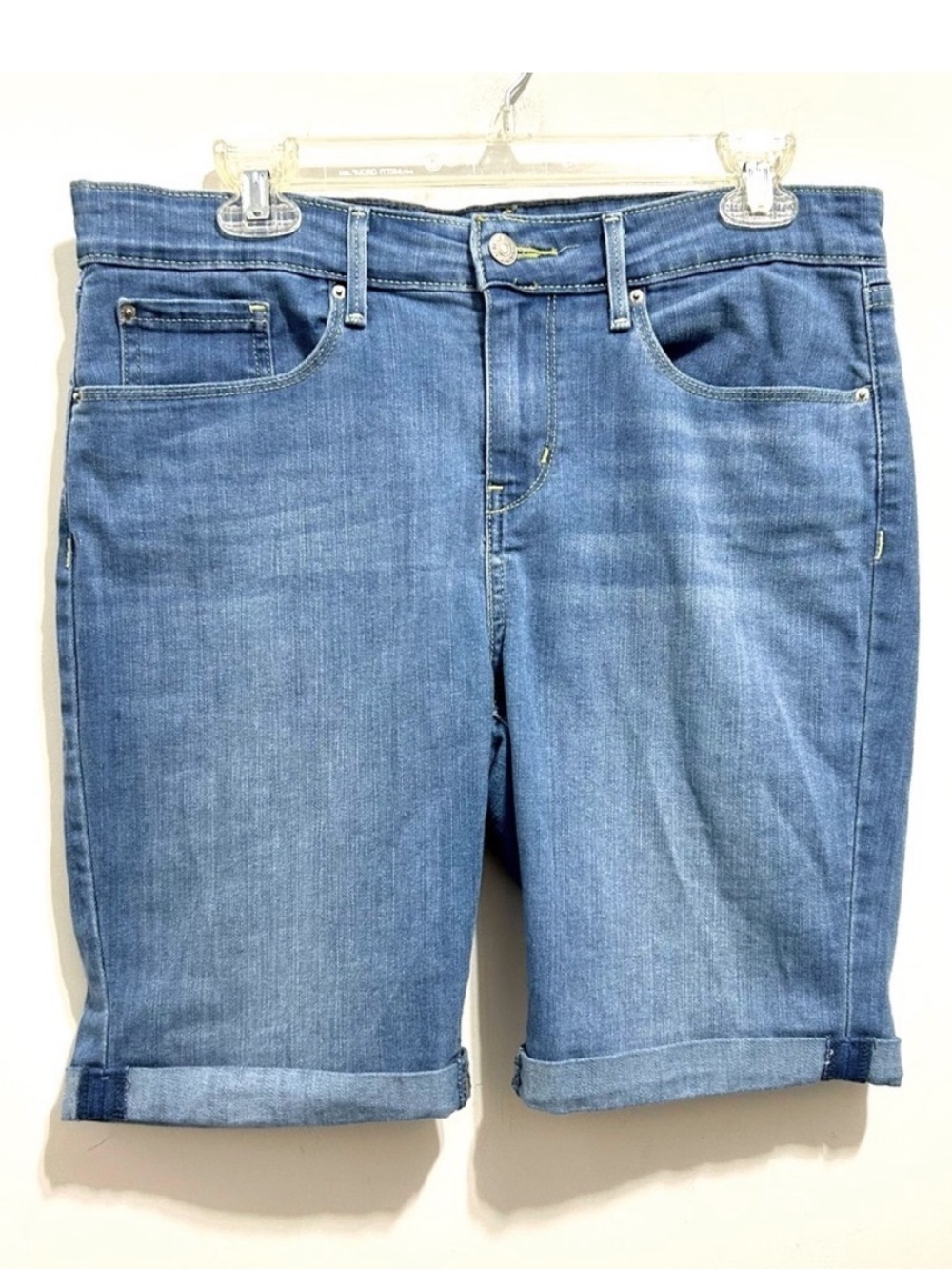 Signature by Levi Strauss Women’s Blue Bermuda Shorts Denim Jorts